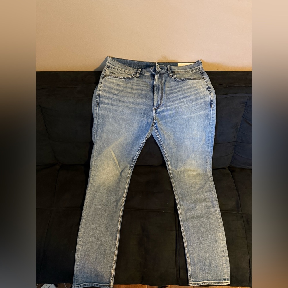 rag & bone Men's Denim Slim Jeans - Light Wash Blue NEW